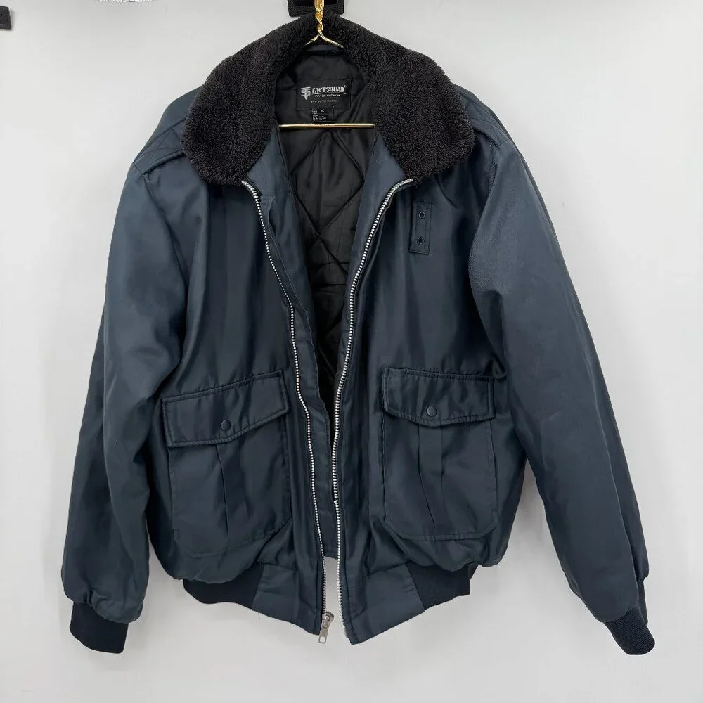 Tact Squad Men’s Nylon Police Bomber J Insulated Winter Jacket Size XL